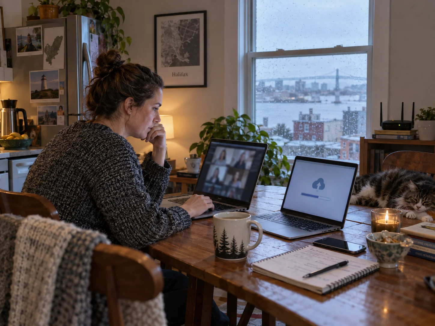Remote work internet planning in a Canadian home